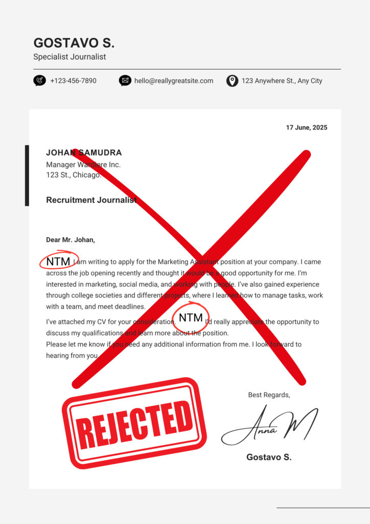 When NOT to use NTM