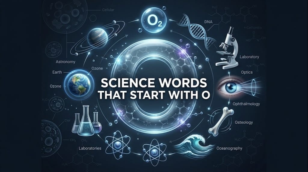 Science Words Starting with O