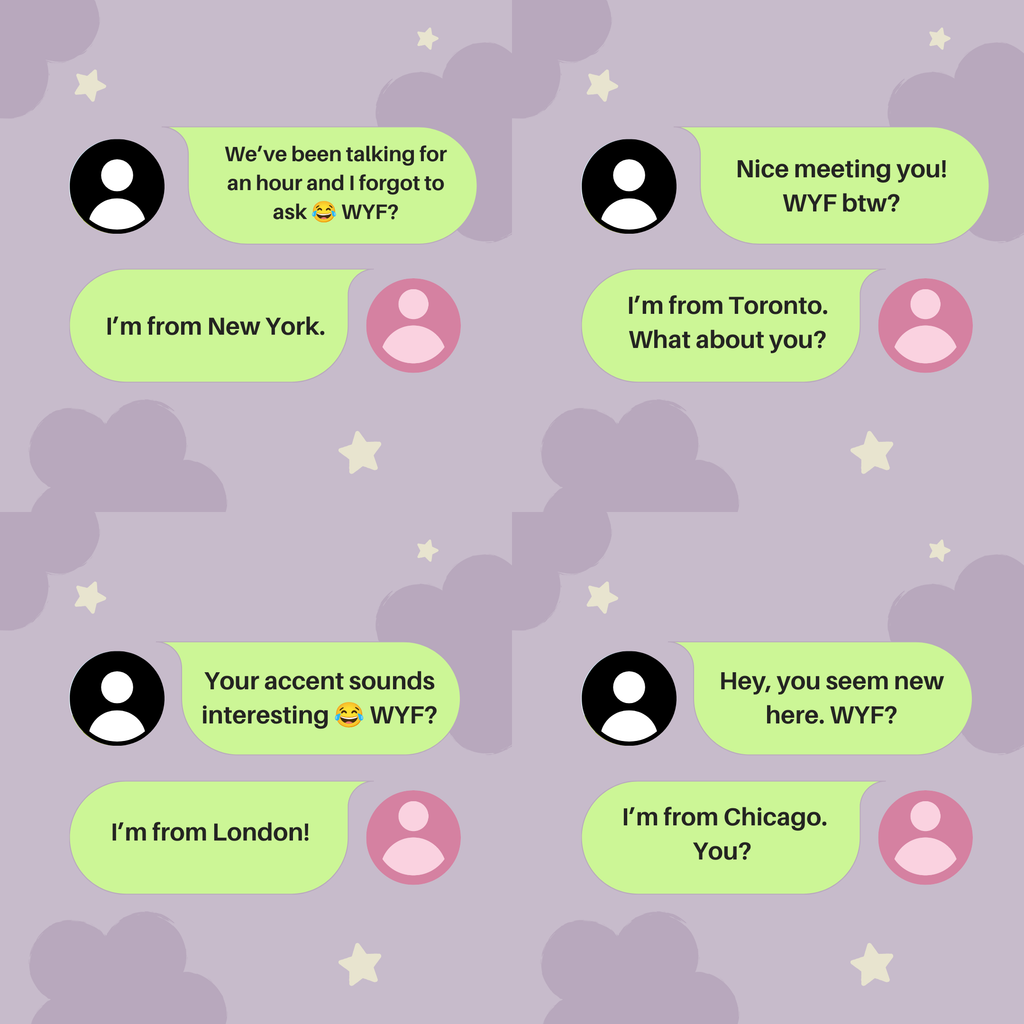 Examples of WYF in Real Chat Situations